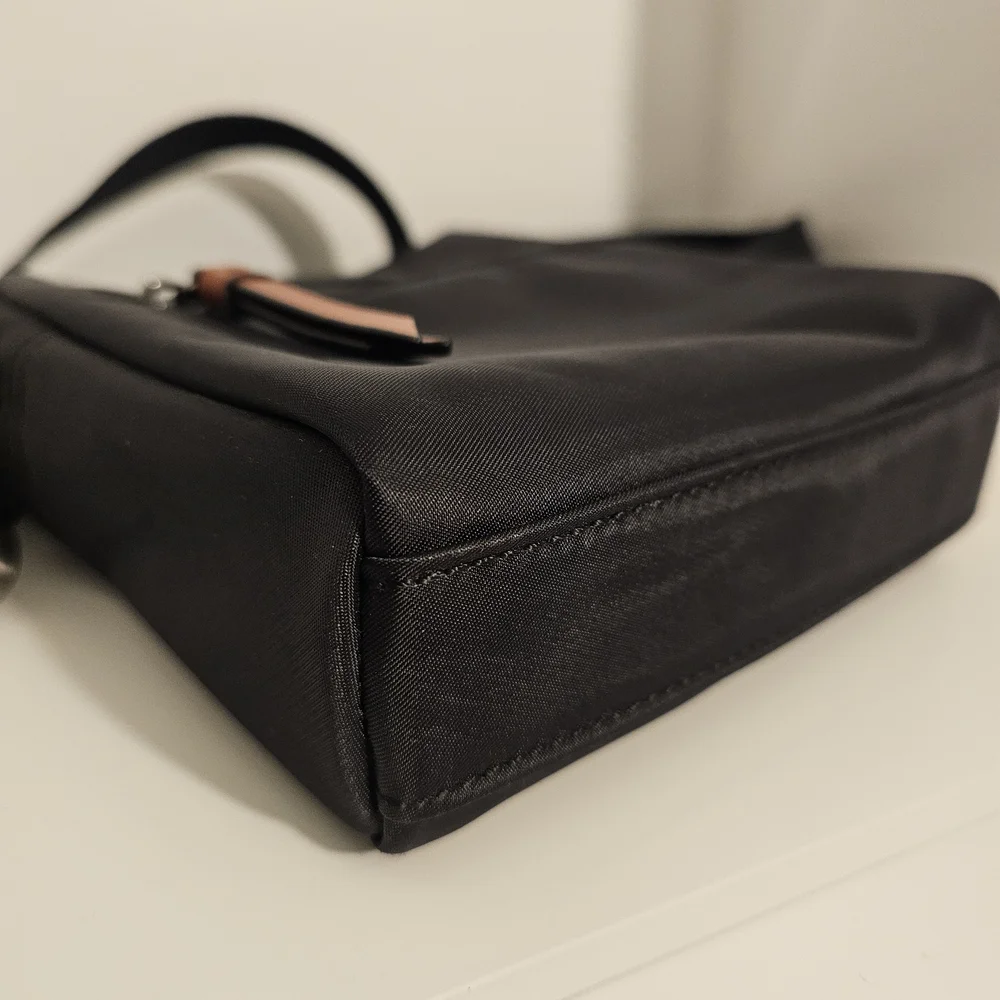 Ted Baker Black Nylon Crossbody Bag With Adjustable Guitar Strap